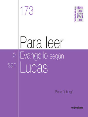 cover image of Para leer el evangelio según san Lucas